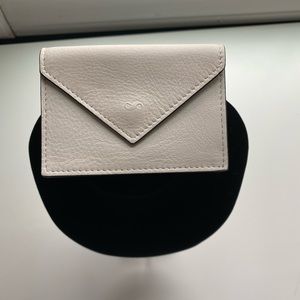 Small leather card wallet